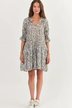 Namastai Shelly Cotton Dress - Caviar Pearl - N2 Online