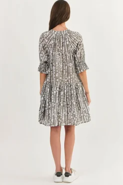 Namastai Shelly Cotton Dress - Caviar Pearl - N2 Online
