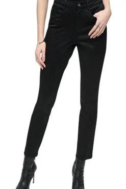 Joseph Ribkoff Shimmer Foil Pant - Black - JR18
