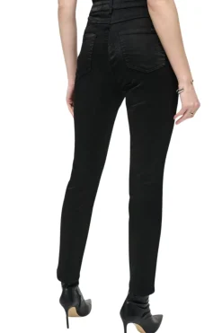 Joseph Ribkoff Shimmer Foil Pant - Black - JR18