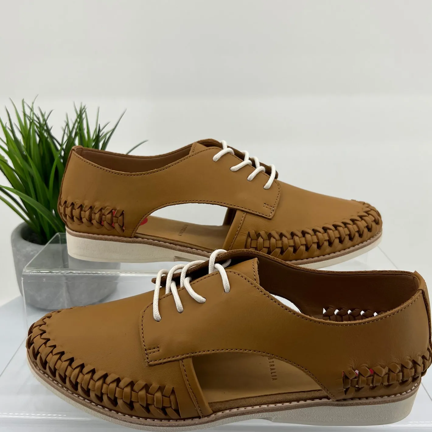 Rollie Sidecut Woven Shoe | Soft Tan | RO9