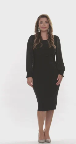 Jesse Harper Silhouette Shift Dress | Black | Jh7 Best