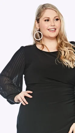 Layla Jones Silhouette Shift Dress - Black - LJ10 Clearance