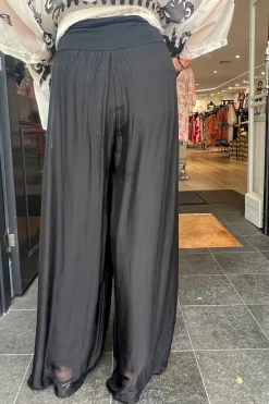 Cindy G Silk Viscose Pants - Black - CG17 Clearance