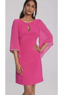 Joseph Ribkoff Silky Knit Shift Dress - Shocking Pink - JR26 Sale