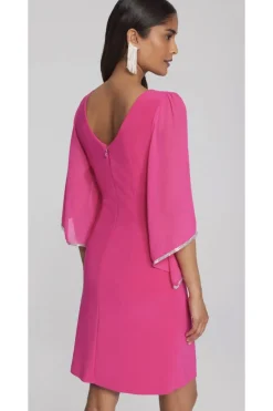 Joseph Ribkoff Silky Knit Shift Dress - Shocking Pink - JR26 Sale