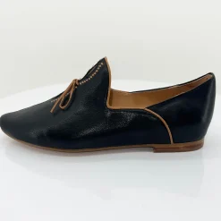 Top End Shoes Sommer Flats - Black & Tan - TE12 Outlet