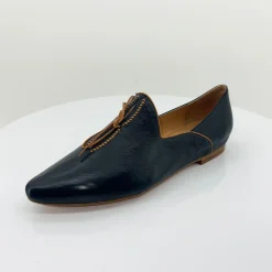Top End Shoes Sommer Flats - Navy & Tan - TE12