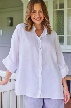 Naturals By O & J Sophia Shirt - White - OJ11