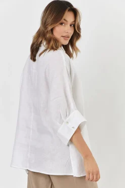 Naturals By O & J Sophia Shirt - White - OJ11