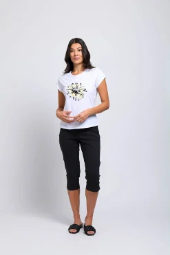 Foil Split Enz Pants - Black - F23 Discount