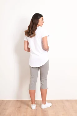 Foil Split Enz Pants - Pebble - F23 Discount