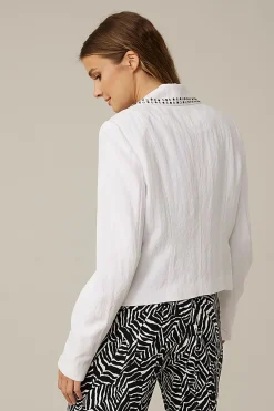 Joseph Ribkoff Studded Jacket | White | JR13