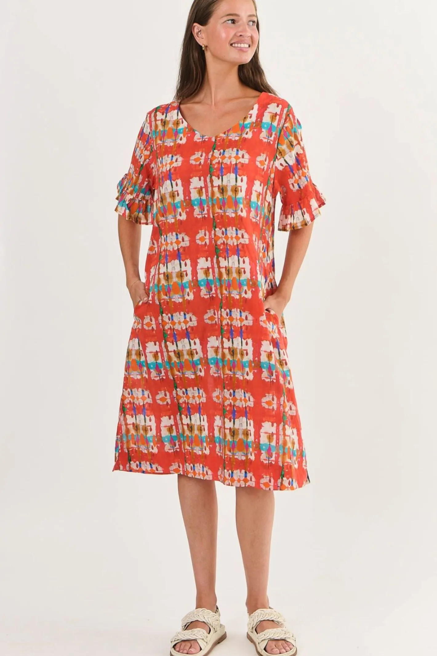 Namastai Sunrise Cotton Dress - Tutti Frutti - N21 New