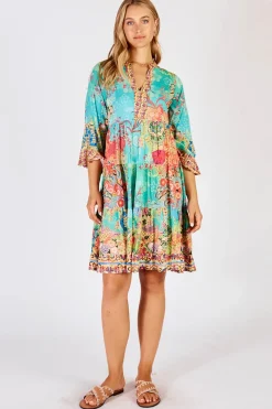Lula Life Sybil Dress - Lagoon - LL22 Discount