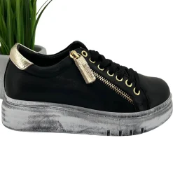 Rilassare Tatter Sneaker | Black/Gold | RS3 Sale