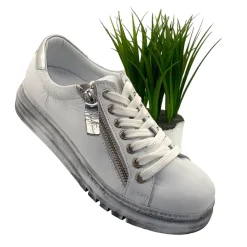 Rilassare Tatter Sneaker - White/Silver - RS3 New