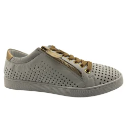 Rilassare Temple Sneaker| White & Gold | RS31 Sale