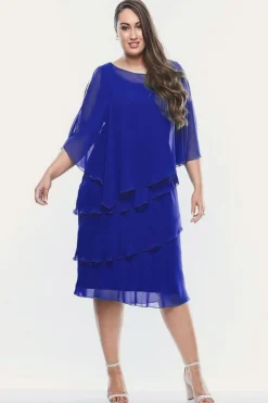 Layla Jones Tiered Chiffon Dress | Royal | LJ1 Best