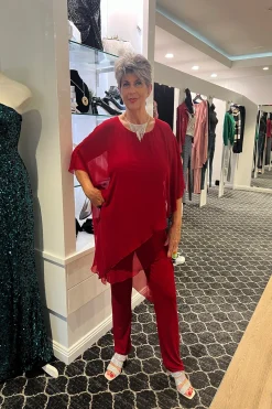 Sister sister Tilly Jumpsuit - Red - SIS1 Online