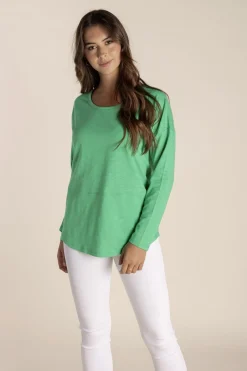 Two-T's Tommy Long Sleeve Tee - Sea Green - TT16 Best