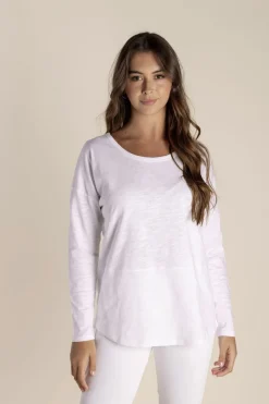 Two-T's Tommy Long Sleeve Tee - White - TT16 Outlet