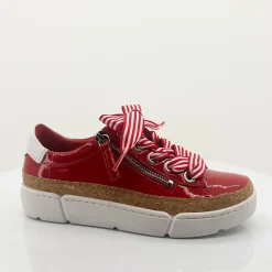 Django & Juliette Torayne Red & White Sneaker - DJ40 Clearance
