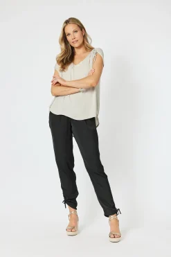 Hammock & Vine Traveller Luxe Side tie Pant - Black - HV3 New