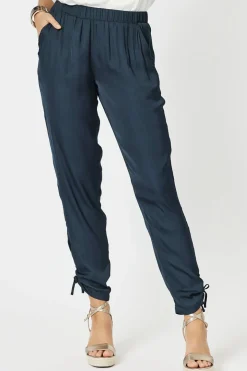 Hammock & Vine Traveller Luxe Side tie Pant - Navy - HV3 Online