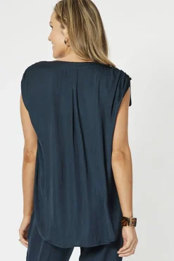 Hammock & Vine Traveller Luxe Top - Navy - HV10 Online