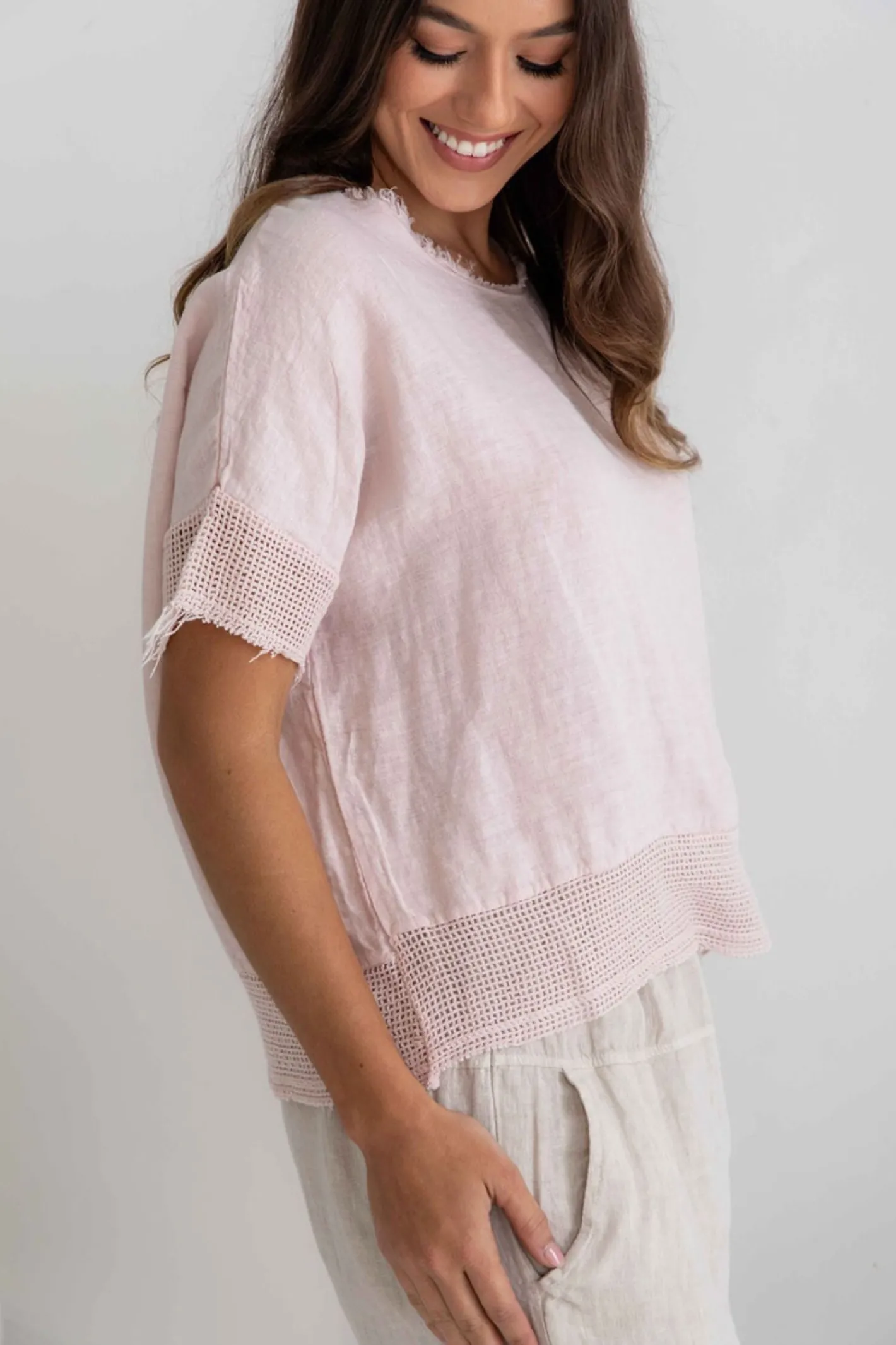 The Italian Cartel Trenta Top - Blush - IC5 Sale