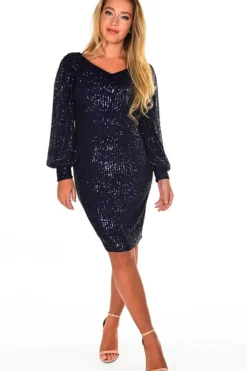 Frank Lyman Valkyrie Dress - Navy - FL93 Online