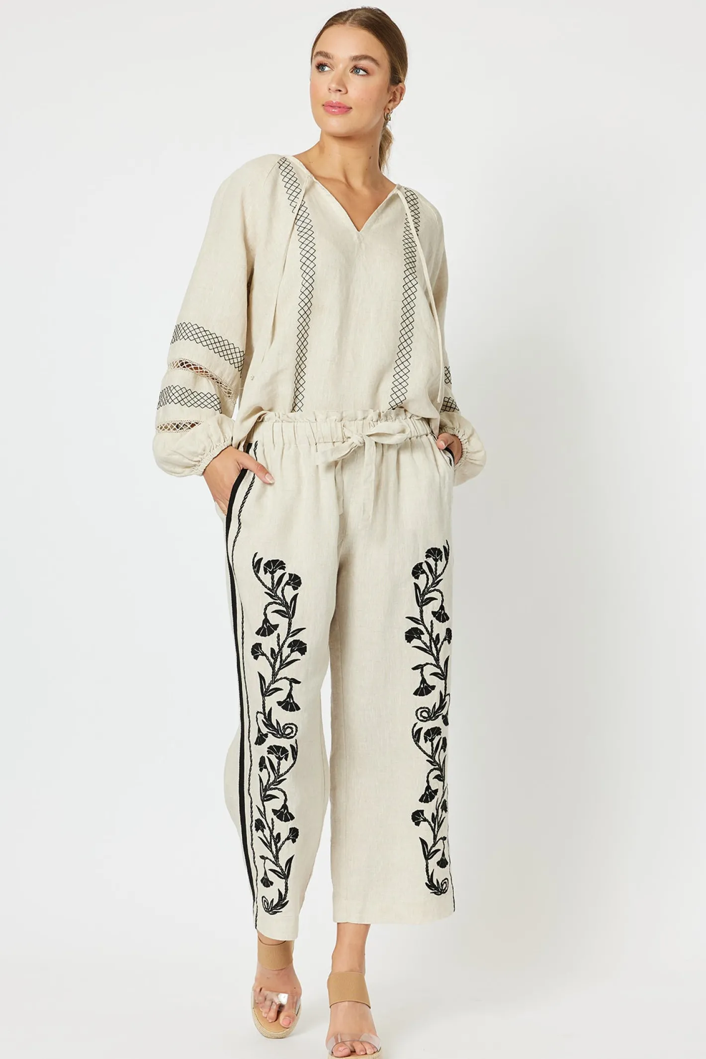 Hammock & Vine Vine Pant - Cream - HV22 Clearance