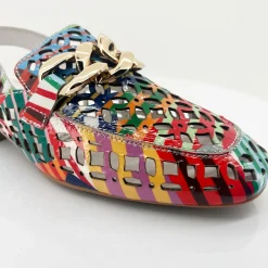 Django & Juliette Vooper Leather Heel - Multi - DJ29 Sale