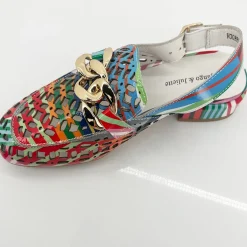 Django & Juliette Vooper Leather Heel - Multi - DJ29 Sale
