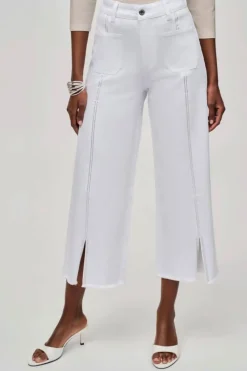 Joseph Ribkoff White Embellished Culotte Jeans - JR7 Sale