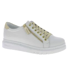 Rilassare White/Gold Tatter Fresh Sneaker - RS3 Outlet