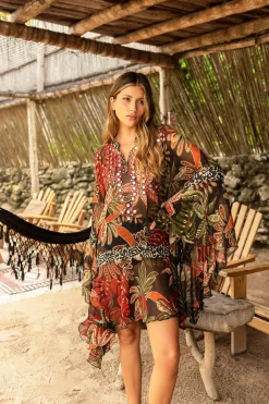 Miss June Ximena Kaftan - Black - M9 Online