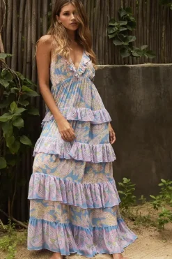 Miss June Yolanda Dress - Blue - M17 New