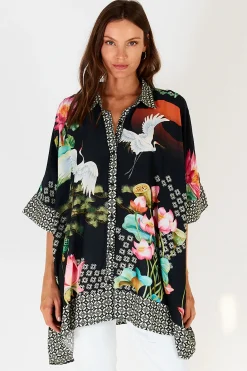 Lula Soul Yoshiko Kaftan - Black -LS2 Discount