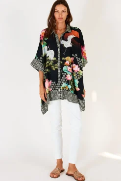 Lula Soul Yoshiko Kaftan - Black -LS2 Discount