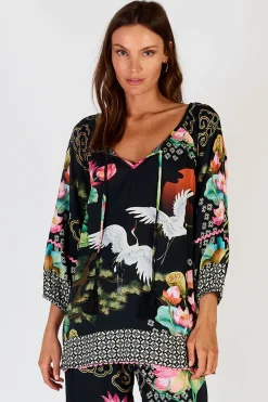 Lula Soul Yoshiko Top - Black - LS5 New